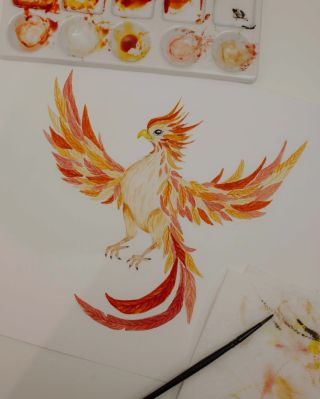 Maluju nový magický motiv a časově by to snad mělo vyjít tak, abyste už letošní Vánoce mohli mít kouzelné. ☺️🐦‍🔥🪄...